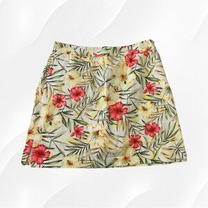 EP Pro Floral Print Skort - Red, Yellow, Green